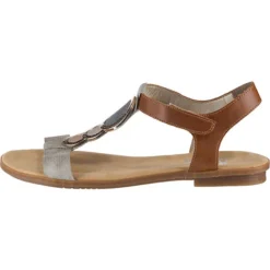 Rieker 10626410 T-Steg-Sandalen - Grau-kombi -Schuh Verkaufs-Shop 10626410 03