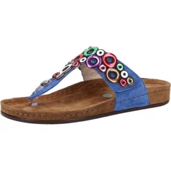 Zehensteg T-Steg-Sandalen - Blau