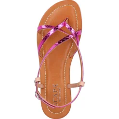 Scapa Sandalen T-Steg-Sandalen - Fuchsia -Schuh Verkaufs-Shop 11486211 06
