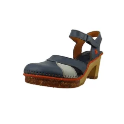 *art 0313 Amsterdam Damen Pantolette Sandale Pumps Artic-White Blau Klassische Sandalen - Blau