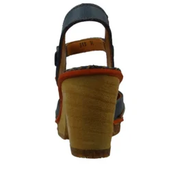 *art 0313 Amsterdam Damen Pantolette Sandale Pumps Artic-White Blau Klassische Sandalen - Blau -Schuh Verkaufs-Shop 12430025 03