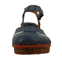 *art 0313 Amsterdam Damen Pantolette Sandale Pumps Artic-White Blau Klassische Sandalen - Blau -Schuh Verkaufs-Shop 12430025 05