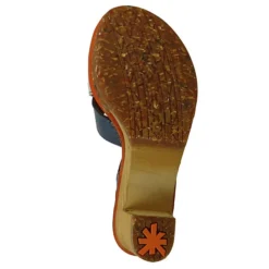 *art 0313 Amsterdam Damen Pantolette Sandale Pumps Artic-White Blau Klassische Sandalen - Blau -Schuh Verkaufs-Shop 12430025 06