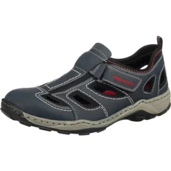 Rieker Offene Halbschuhe - Blau-kombi