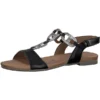 Tamaris Riemchensandalen - Schwarz-kombi