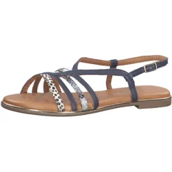 Tamaris Riemchensandalen - Blau-kombi