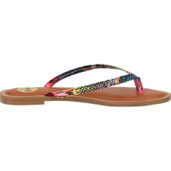 Buffalo Zehensteg T-Steg-Sandalen - Pink -Schuh Verkaufs-Shop 14322287 04