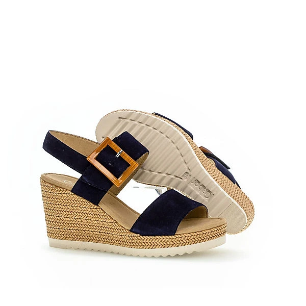 Gabor Keilsandalette Riemchensandalen - Blau 2 Gabor Keilsandalette Riemchensandalen - Blau – Bild 2