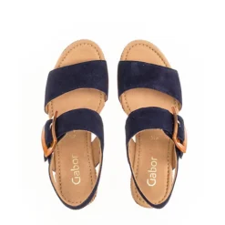 Gabor Keilsandalette Riemchensandalen - Blau 5 Gabor Keilsandalette Riemchensandalen - Blau -Schuh Verkaufs-Shop 15022985 03