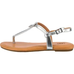 Ugg Madeena T-Steg-Sandalen - Silber -Schuh Verkaufs-Shop 16883458 03