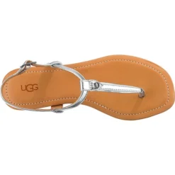 Ugg Madeena T-Steg-Sandalen - Silber -Schuh Verkaufs-Shop 16883458 06