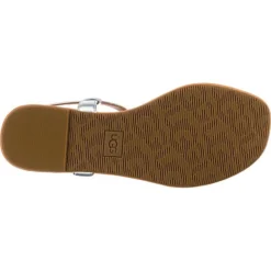 Ugg Madeena T-Steg-Sandalen - Silber -Schuh Verkaufs-Shop 16883458 07