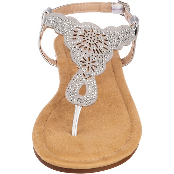 Metallic Fashion Riemchensandale - Silber 4 Metallic Fashion Riemchensandale - Silber – Bild 4