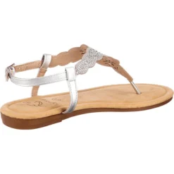 Metallic Fashion Riemchensandale - Silber 11 Metallic Fashion Riemchensandale - Silber -Schuh Verkaufs-Shop 16972455 05