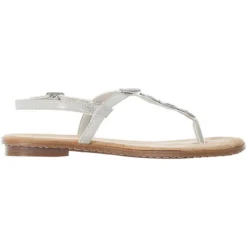 Rieker 120 T-Steg-Sandalen - Silber -Schuh Verkaufs-Shop 17443931 04