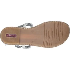 Rieker 120 T-Steg-Sandalen - Silber -Schuh Verkaufs-Shop 17443931 06
