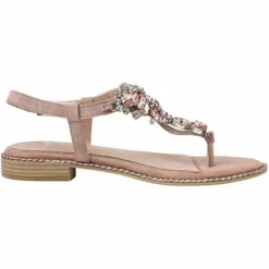 Marco Tozzi BY GUIDO MARIA KRETSCHMER Sandale T-Steg-Sandalen - Beige -Schuh Verkaufs-Shop 18428381 03