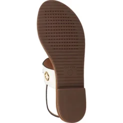 Geox Zehensteg T-Steg-Sandalen - Weiß -Schuh Verkaufs-Shop 18562820 07