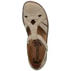 Josef Seibel Damen-Sandale, Flacher Absatz, 0, 0, Klett, Klett, 1164874, Freizeit, Nubuk, Kalt Gefüttert, Beige, Frühjahr/Sommer 2023 Rosalie 29, Beige Klassische Sandalen - Creme -Schuh Verkaufs-Shop 18888707 03