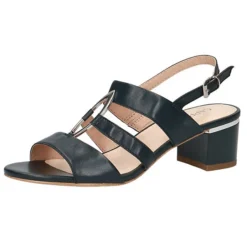 Caprice Damen Sandale Sandalette Blau 9-28208-24 855 Ocean Nappa Klassische Sandalen - Blau