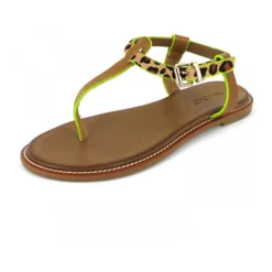 Inuovo Sandalette Sandals Camel-Leo- Neon Y Komfort-Sandalen - Braun