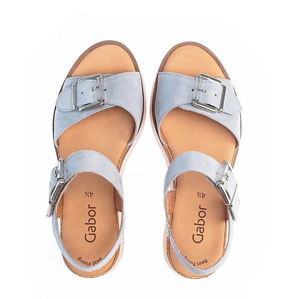 Gabor Plateau Sandale Riemchensandalen - Blau 3 Gabor Plateau Sandale Riemchensandalen - Blau – Bild 3