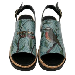 DOGO Gigi You Were Born With Wings Riemchensandalen - Grün -Schuh Verkaufs-Shop 20486336 07