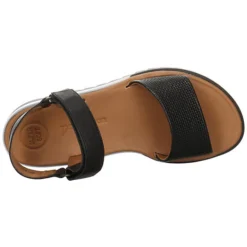 Paul Green Damen Riemchensandalen Sandale Fußbett Bequem Freizeit Glattleder Uni Riemchensandalen - Schwarz -Schuh Verkaufs-Shop 20788146 06