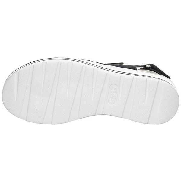 Damen Riemchensandalen H-Michelle Sandale Fußbett Bequem Freizeit Leder-/Textilkombination Uni Riemchensandalen - Dunkelblau 3 Damen Riemchensandalen H-Michelle Sandale Fußbett Bequem Freizeit Leder-/Textilkombination Uni Riemchensandalen - Dunkelblau – Bild 3