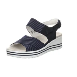 Damen Riemchensandalen H-Michelle Sandale Fußbett Bequem Freizeit Leder-/Textilkombination Uni Riemchensandalen - Dunkelblau 12 Damen Riemchensandalen H-Michelle Sandale Fußbett Bequem Freizeit Leder-/Textilkombination Uni Riemchensandalen - Dunkelblau -Schuh Verkaufs-Shop 20788264 04