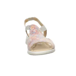 Ara Damen Riemchensandalen Lido Sandalette Fußbett Bequem Freizeit Lederkombination Gemustert Riemchensandalen - Mehrfarbig