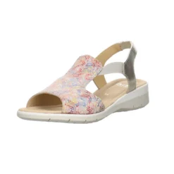 Ara Damen Riemchensandalen Lido Sandalette Fußbett Bequem Freizeit Lederkombination Gemustert Riemchensandalen - Mehrfarbig -Schuh Verkaufs-Shop 20788541 04