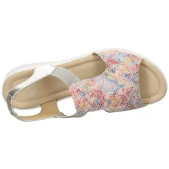 Ara Damen Riemchensandalen Lido Sandalette Fußbett Bequem Freizeit Lederkombination Gemustert Riemchensandalen - Mehrfarbig -Schuh Verkaufs-Shop 20788541 06