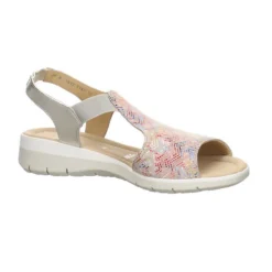 Ara Damen Riemchensandalen Lido Sandalette Fußbett Bequem Freizeit Lederkombination Gemustert Riemchensandalen - Mehrfarbig -Schuh Verkaufs-Shop 20788541 07