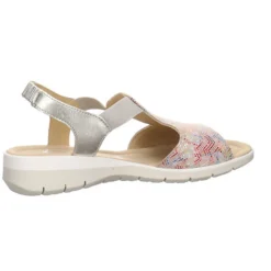 Ara Damen Riemchensandalen Lido Sandalette Fußbett Bequem Freizeit Lederkombination Gemustert Riemchensandalen - Mehrfarbig -Schuh Verkaufs-Shop 20788541 08