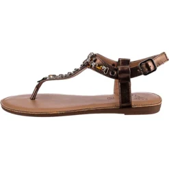 Metallic Fashion Riemchensandale T-Steg-Sandalen -Schuh Verkaufs-Shop 21322846 03