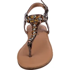 Metallic Fashion Riemchensandale T-Steg-Sandalen -Schuh Verkaufs-Shop 21322846 04