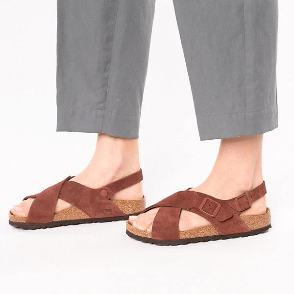 Birkenstock Tulum Weichbettung Veloursleder Riemchensandalen Schmal 2 Birkenstock Tulum Weichbettung Veloursleder Riemchensandalen Schmal – Bild 2