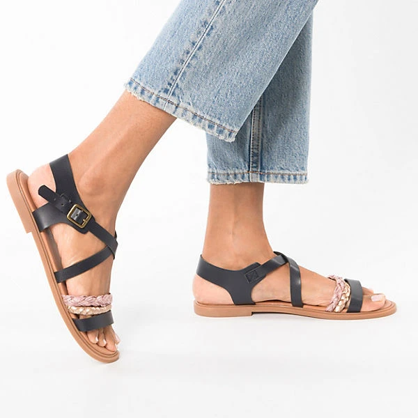 Klassisch Flache Riemchensandalen 2 Klassisch Flache Riemchensandalen – Bild 2