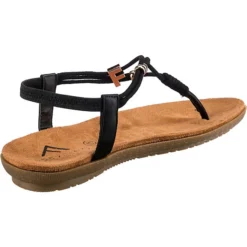 City Frey-casual T-Steg-Sandalen - Schwarz -Schuh Verkaufs-Shop 22159090 05