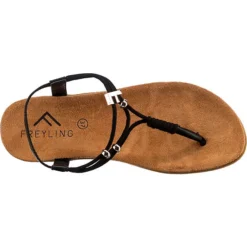 City Frey-casual T-Steg-Sandalen - Schwarz -Schuh Verkaufs-Shop 22159090 06