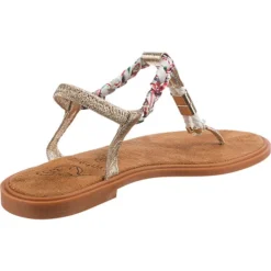 City Fashion T-Steg-Sandalen - Gold -Schuh Verkaufs-Shop 22313244 05