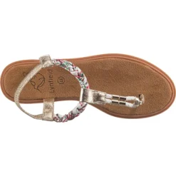 City Fashion T-Steg-Sandalen - Gold -Schuh Verkaufs-Shop 22313244 06