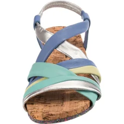 Josef Seibel Henriette 03 Riemchensandalen - Blau-kombi -Schuh Verkaufs-Shop 22411162 04