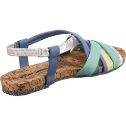 Josef Seibel Henriette 03 Riemchensandalen - Blau-kombi -Schuh Verkaufs-Shop 22411162 05