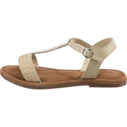 Soft Leder T-Steg-Sandalen - Offwhite -Schuh Verkaufs-Shop 22438865 03