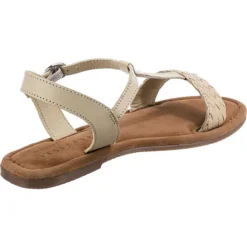 Soft Leder T-Steg-Sandalen - Offwhite -Schuh Verkaufs-Shop 22438865 05