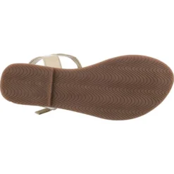 Soft Leder T-Steg-Sandalen - Offwhite -Schuh Verkaufs-Shop 22438865 07