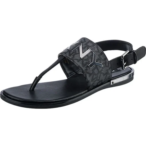 DKNY Amber T-Steg-Sandalen - Schwarz -Schuh Verkaufs-Shop 22761502 01