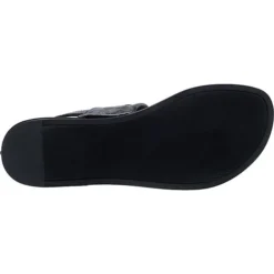 DKNY Amber T-Steg-Sandalen - Schwarz -Schuh Verkaufs-Shop 22761502 07